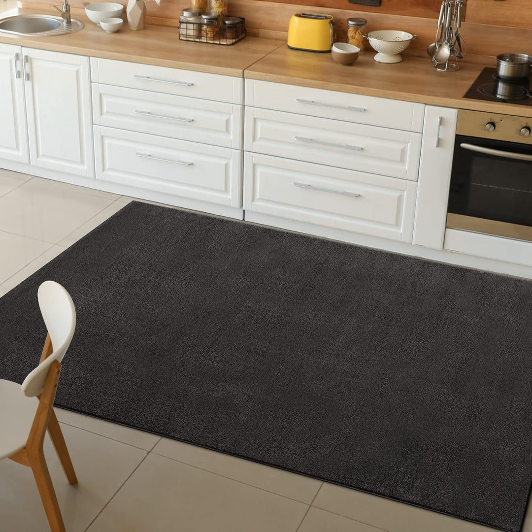 Impression Kurzflor-Wohnzimmerteppich - Schlichte Moderne Teppiche für Schlafzimmer, Büro, Flur, Küc