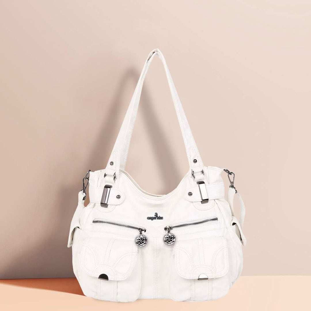 NICOLE & DORIS Handtaschen Damen Lederimitat Umhängetasche Designer Shopper Hobo Taschen Gross Tasch