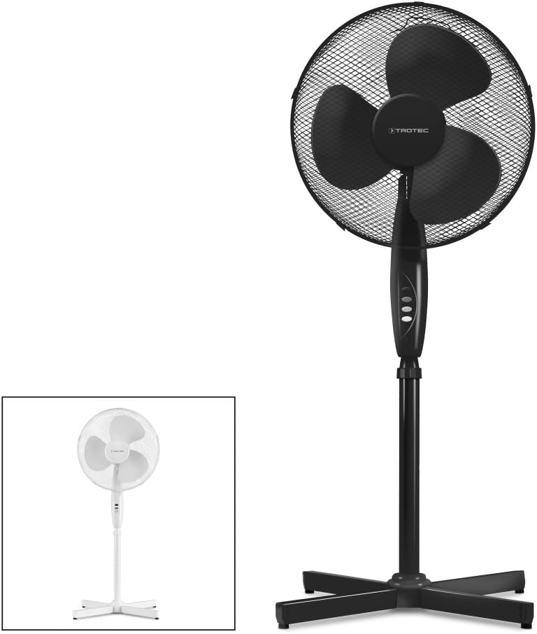 TROTEC TVE 18 S Standventilator 50 Watt 3 Geschwindigkeitsstufen 90°-Oszillation Ventilatorflügeldur
