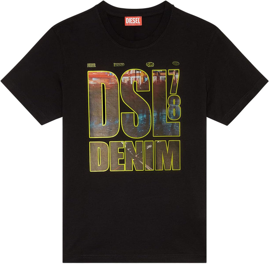 Diesel Herren T-Shirt L 900-0 Catm, L 900-0 Catm