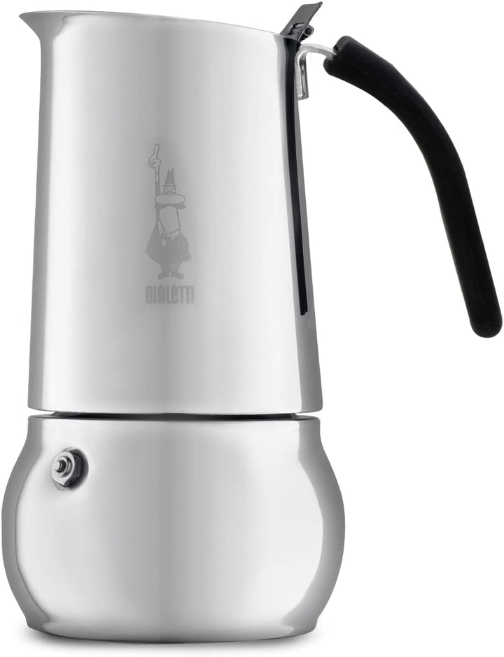 Bialetti 4885 0004885/CN Espressokocher, Aluminium, silber, 10 Tassen 10 Tassen Single