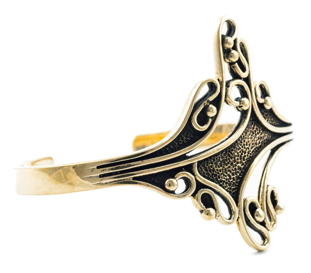 Windalf Armreif Luna Ø 6.5 cm Wilde Flammen Hochwertige Bronze