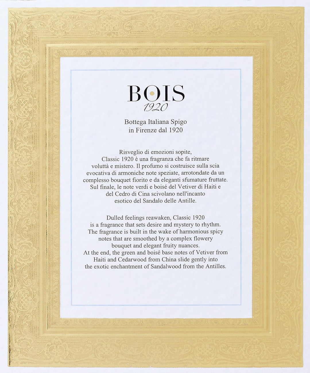 BOIS 1920 Classic 1920 EDT Vapo 100 ml