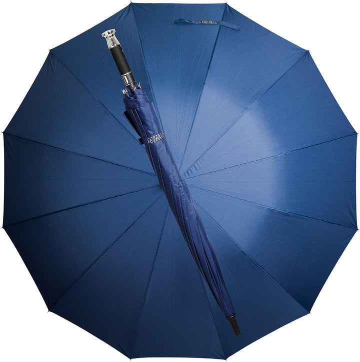La Farrell Regenschirm XXL, Stockschirm, Golfschirm, Automatik, gross, blau, mit Schutzhülle, Ø ca.1