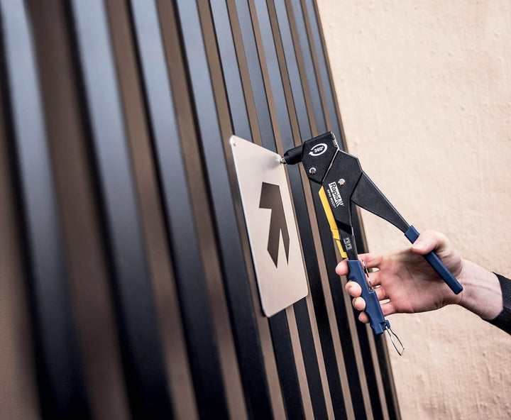 Rapid Blindnietzange RP60 Multi, Nietenzange mit 360° drehbarem Kopf, set im Koffer inkl. 150 Nieten