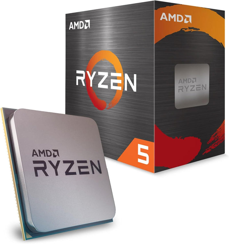 AMD Ryzen 5 5600 Prozessor (Basistakt: 3.5GHz, Max. Leistungstakt: bis zu 4.4GHz, 6 Kerne, L3-Cache