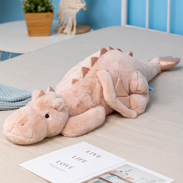 Weighted Stuffed Animal, 110CM Weicher Drachen Spielzeug, 4.5KG Therapeutisches Sensory Toy für Kind
