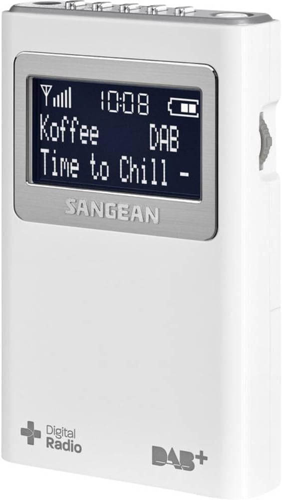 Sangean DPR-39 tragbares DAB+ Digitalradio weiss