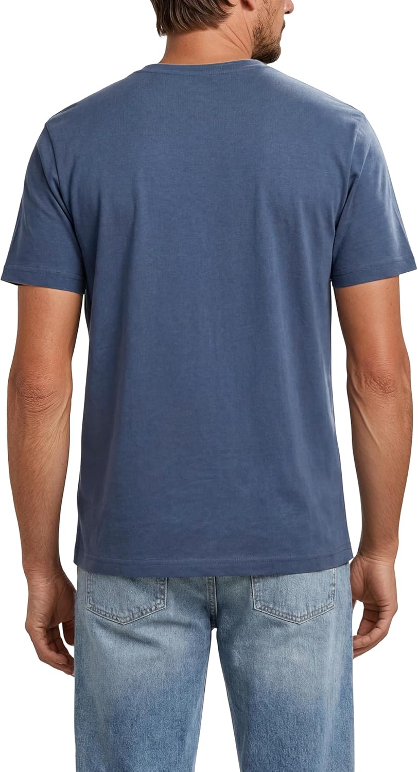 MUSTANG Herren T-Shirt 4er Pack Frontprint O-Neck Rundhalsausschnitt Kurzarm Regular Tee Shirt 100%