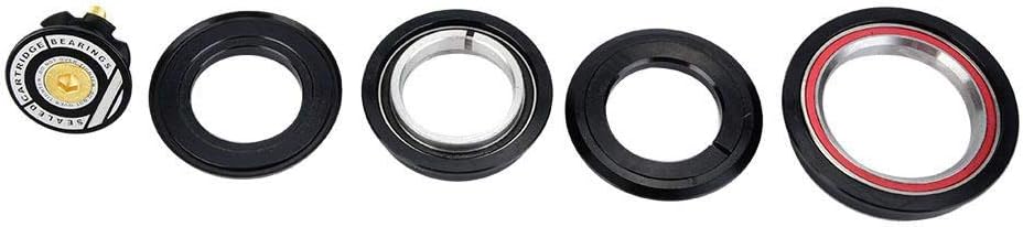 Yosoo Health Gear Tapered Steuersatz 44 56ST, Fahrrad Headset Lager, Headset mit konischem geraden R