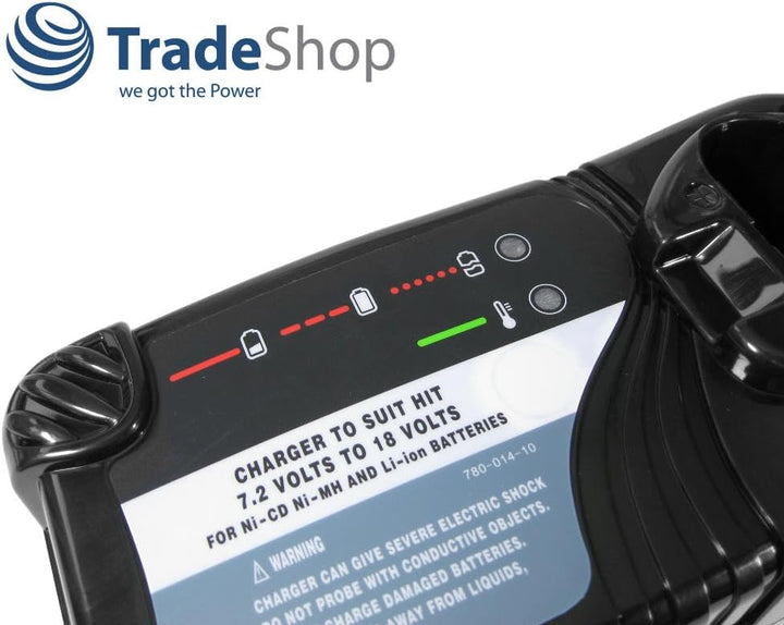 Akku Ladegerät 7,2V-18V Ni-Cd Ni-MH Li-Ion Ladestation ersetzt Hitachi UC18YKL UC18YRL UC14FYA UC14Y