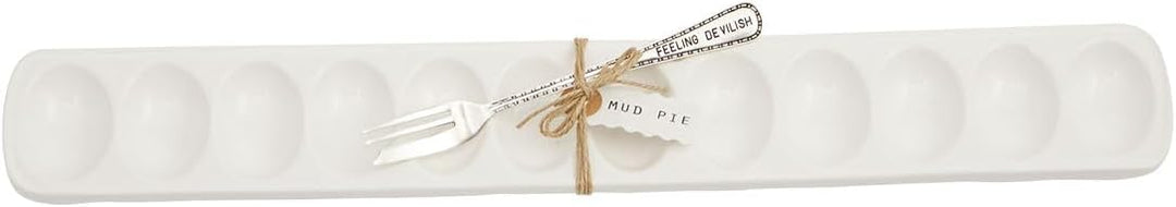 Mud Pie Eier- und Austern-Serviertablett (Eiertablett)