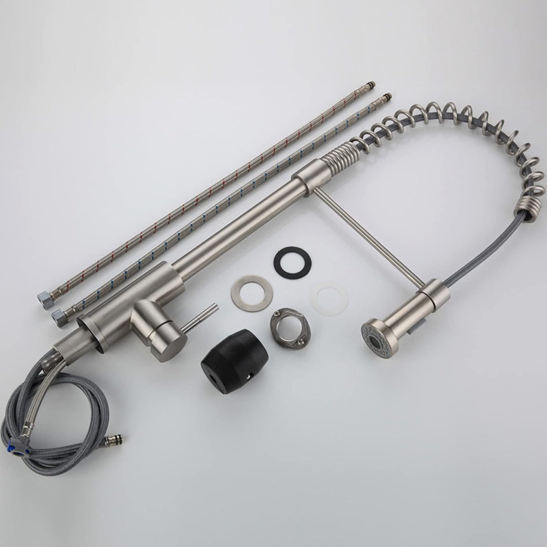 Wasserhahn Küche - Küchenarmatur mit Brause Ausziehbar 360° Schwenkbar Spültischarmatur Küche Mischb