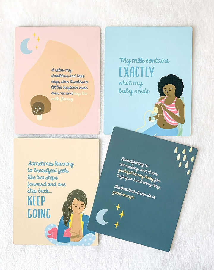 Still-Affirmationen: Ein Deck mit 20 unterstützenden Affirmationskarten für stillende und pumpende M