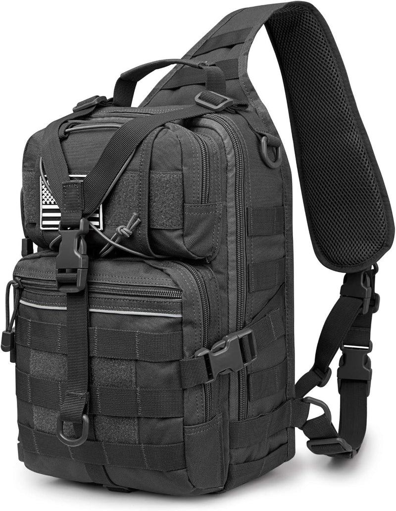 G4Free Tactical Sling Rucksack Gross Militär Schultertasche Umhängetasche für Outdoor Sport Camping