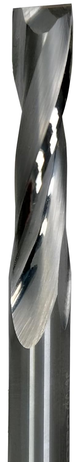 VHM Fräser, Spiralnutfräser, CNC-Fräser für Holz, MDF Z=2 Schaftfräser mit polierter Spannut (6,0 x