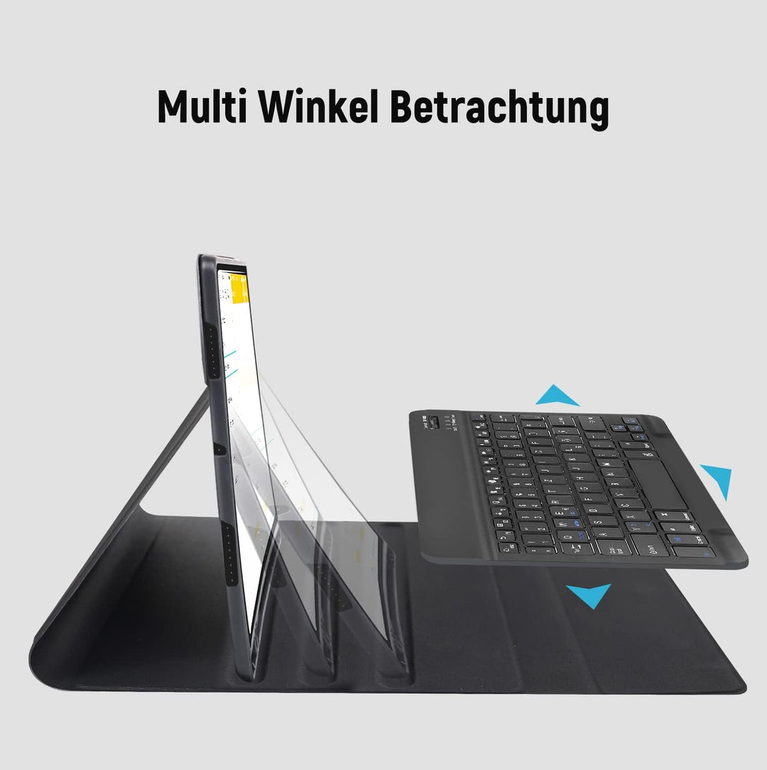 Hülle mit Tastatur für Samsung Galaxy Tab S6 Lite(Deutsches QWERTZ), Tab S6 Lite Hülle mit Pencil Ha