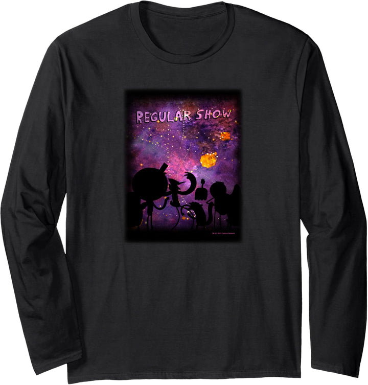 Regular Show Starry Night Silhouettes Langarmshirt