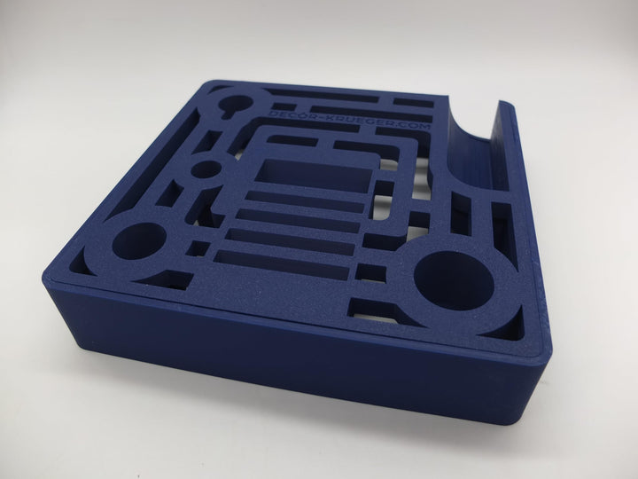 Halter Aufsteller für KitchenAid Metall Fleischwolf Aufsätze Art Deco Stil (Cobalt Blue), Cobalt Blu