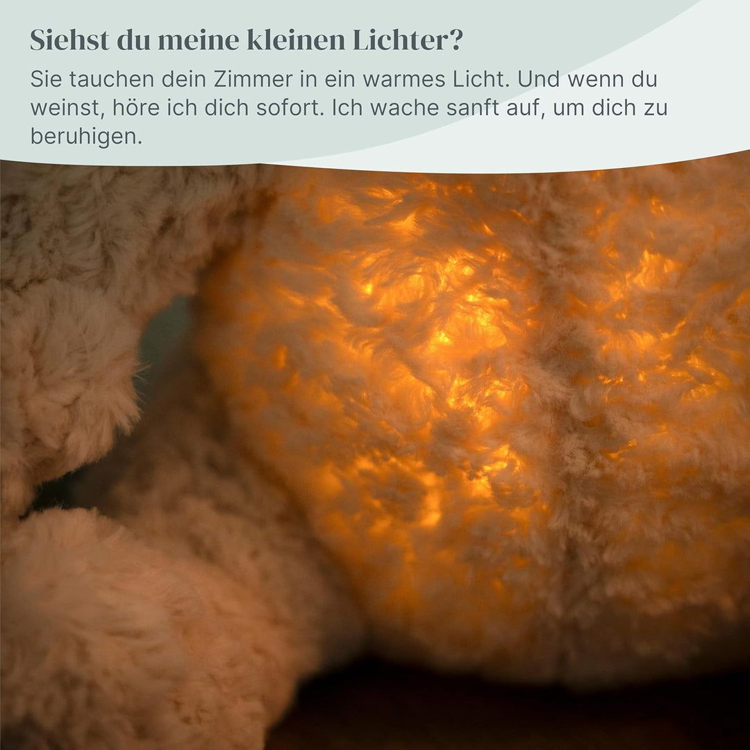 Baby's Only - Bo das Teddybär - Einschlafhilfe - Spieluhr Baby mit White noise - Kuscheltier mit Wei