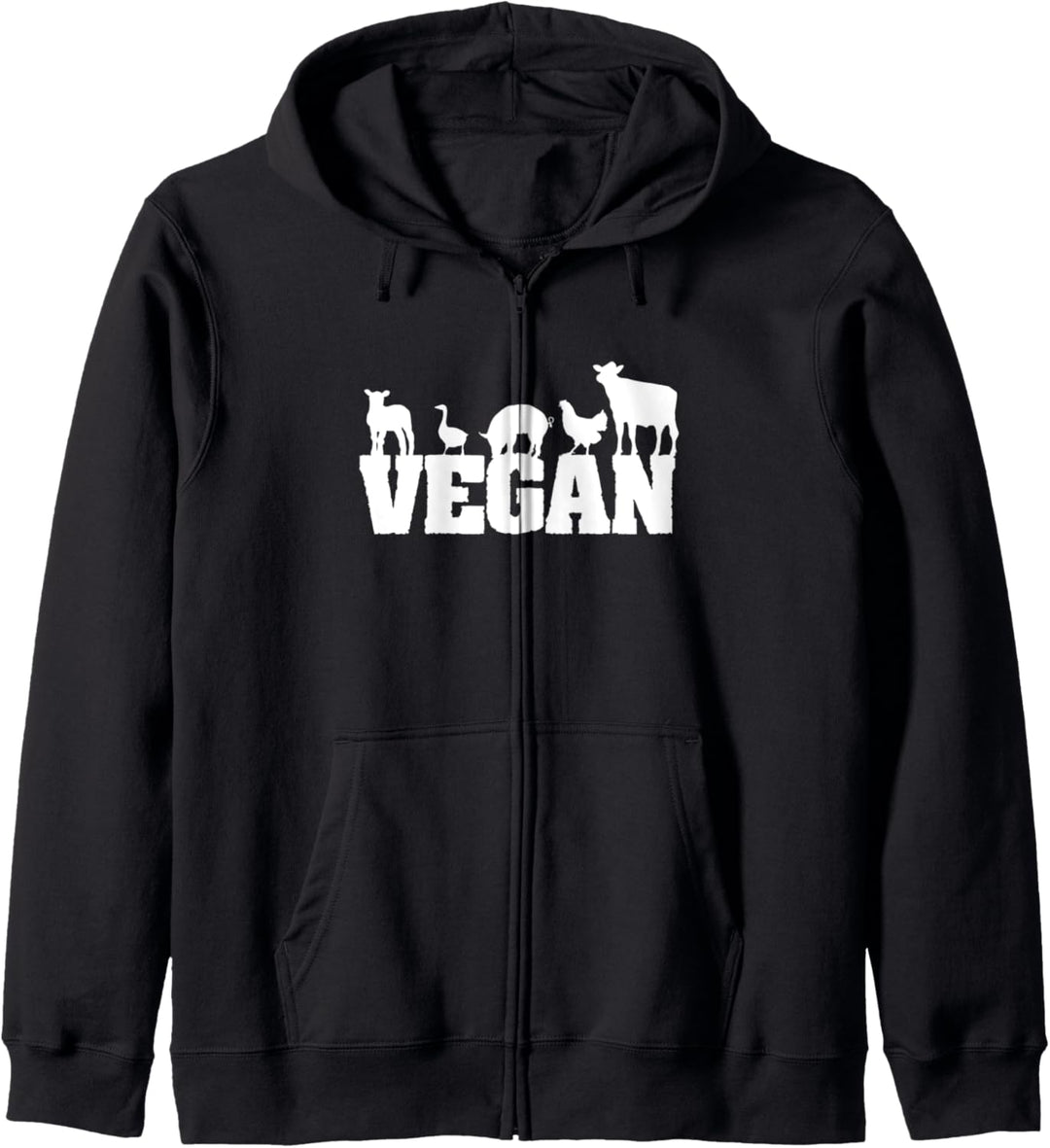 Vintage Vegetarier Funny vegetarisch Retro Vegan Kapuzenjacke