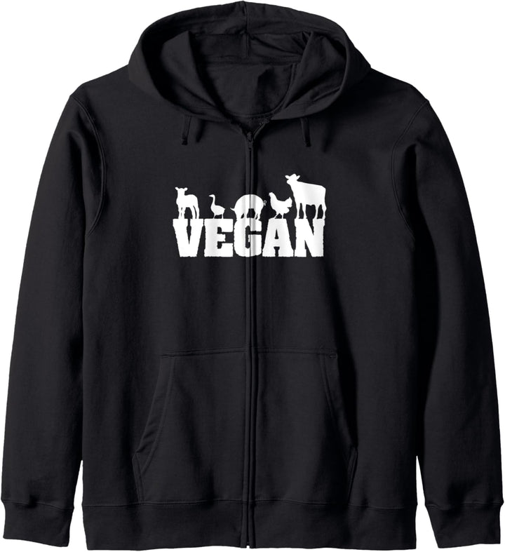 Vintage Vegetarier Funny vegetarisch Retro Vegan Kapuzenjacke