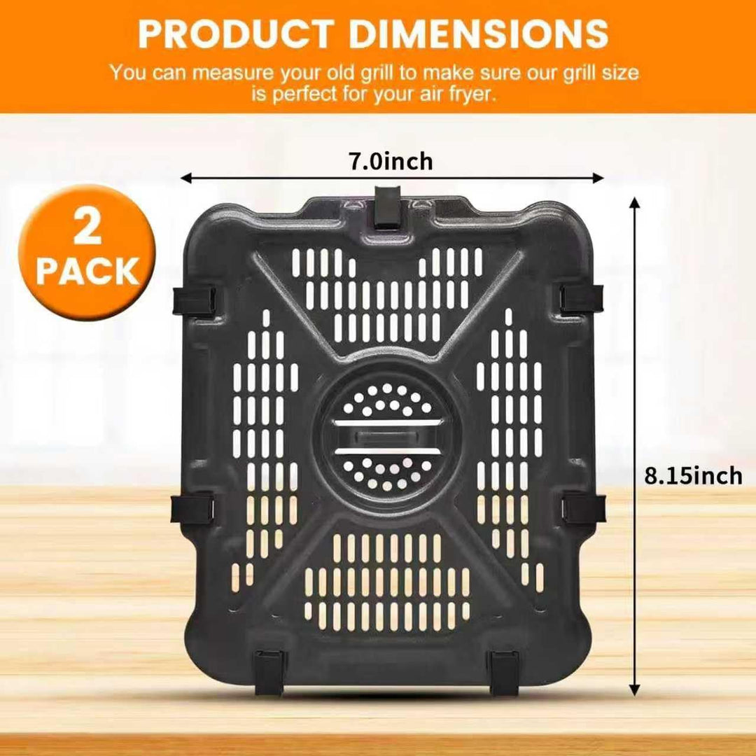 GCQ Air Fryer Grillpfanne für Ninja SL400UK 9,5l SL300UK 7,6l Double Stack XL 2-Korb-Heissluftfritte