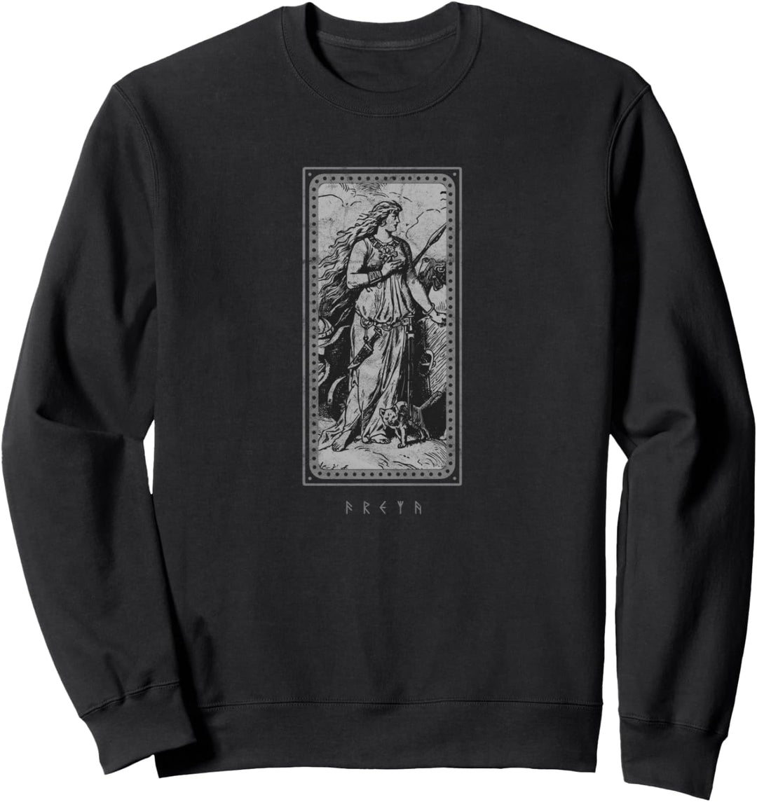 Freya Wikinger Tarot Norse Mythology Odin Germanen Kelten Sweatshirt