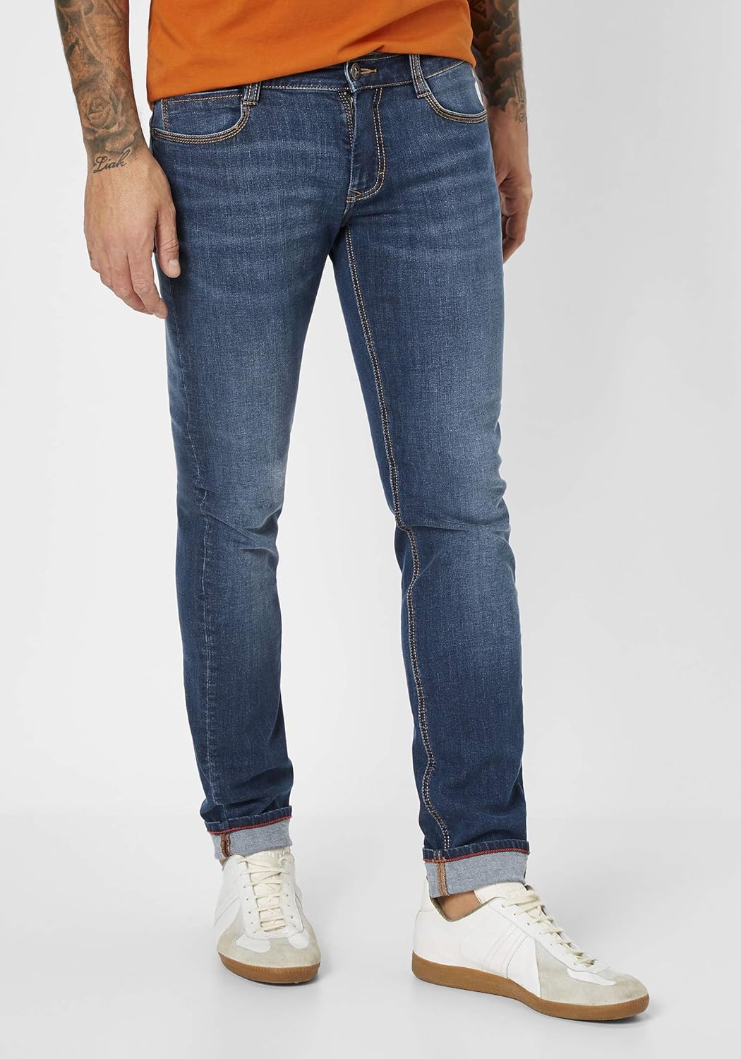 Paddocks Stretch Jeans Dean Slim Fit 80143 4981 5462 Dark Blue/dunkelblau Blau 31W / 34L, Blau 31W /