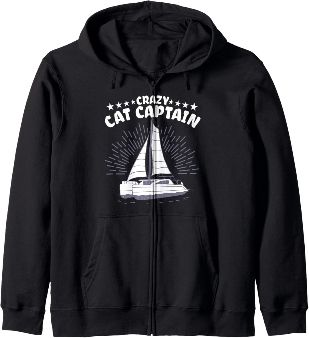 Verrückter Katamaran Captain Sailing Sailor Kapuzenjacke