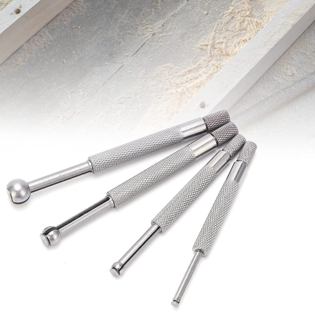4PCS Lochlehren-Set Vollkugel-Teleskoplehre 3-13 Mm Zum Messen Kleiner Löcher Schlitze Nuten
