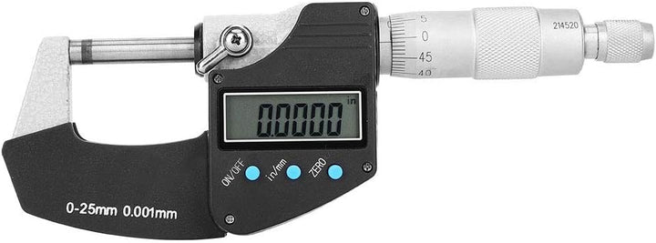 Digit Aussenmikrometer Zoll Mikrometer Grossbild Digital Metric Imperial 0,001 mm Genauigkeit 0‑25 m
