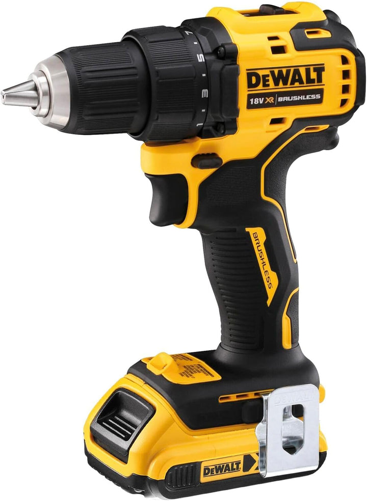 Dewalt 18V XR 2-Gang Akku-Bohrschrauber DCD708D2T (bürstenloses Vollmetall-Getriebe, 13 mm Vollmetal