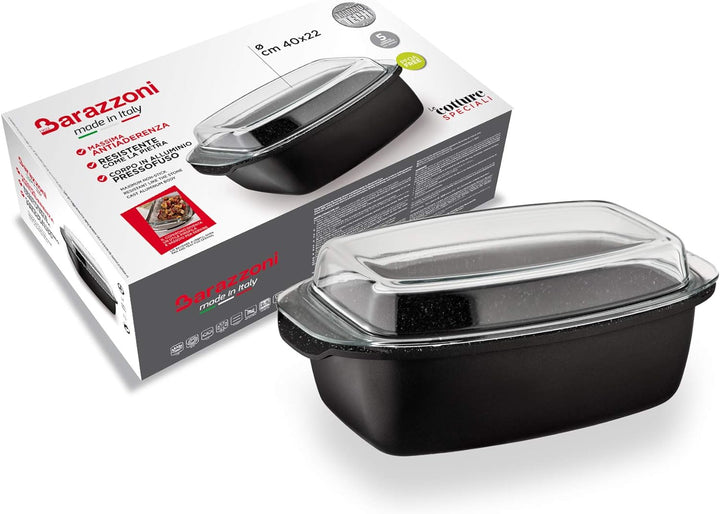 Barazzoni CASSERUOLA Oval granitica 40 kasserolle 40 x 22 cm, kasserolle 40 x 22 cm