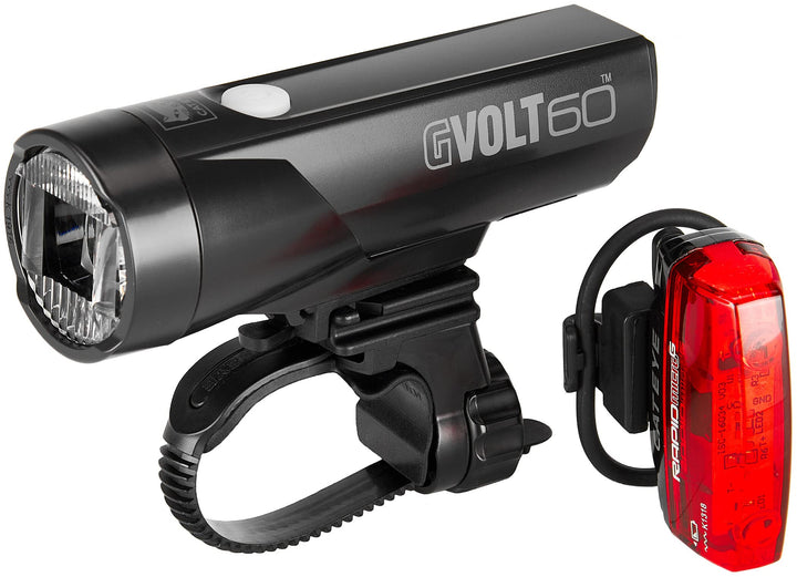 CATEYE Beleuchtungsset GVolt 60 HL-EL550GNRC + Micro G TL-LD620G