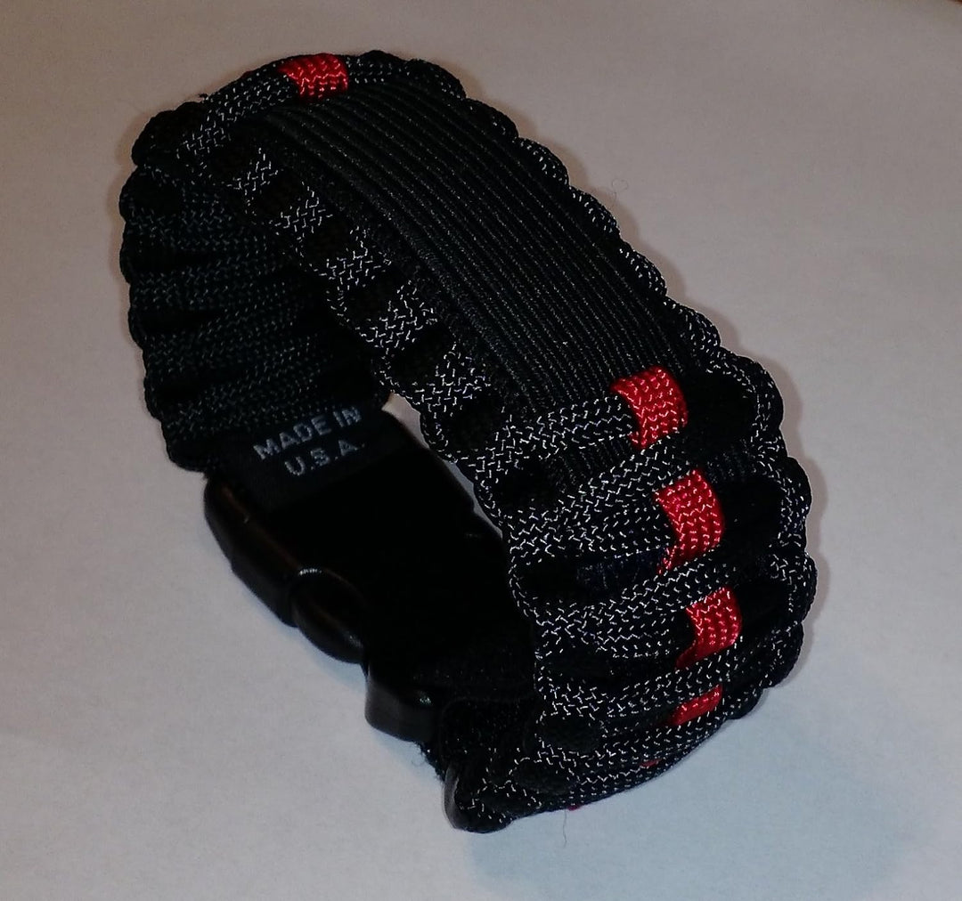 Survco Tactical para Cord Uhrenarmband Red Line