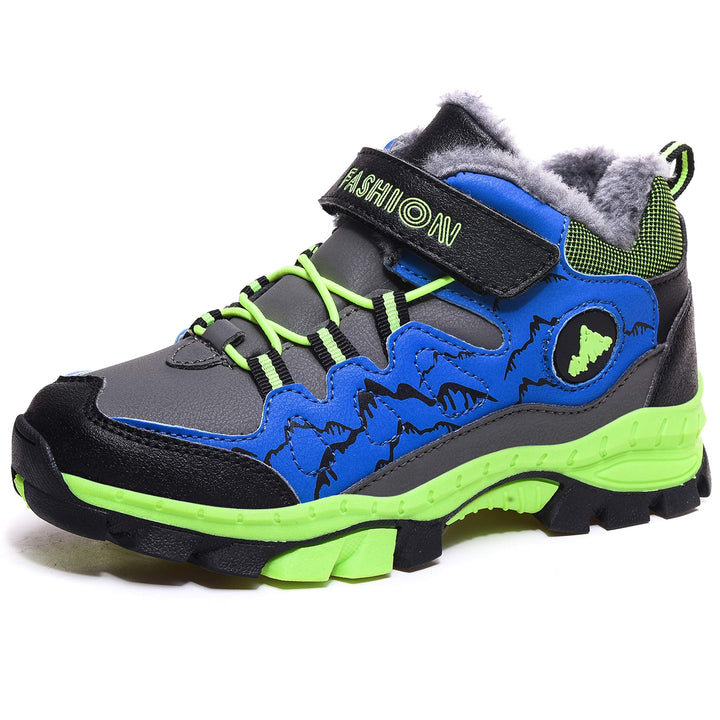 ZYLDK Kinder Winterschuhe Warm Gefütterte Winterboots Jungen Mädchen Trekkingschuhe Schneestiefel Ba