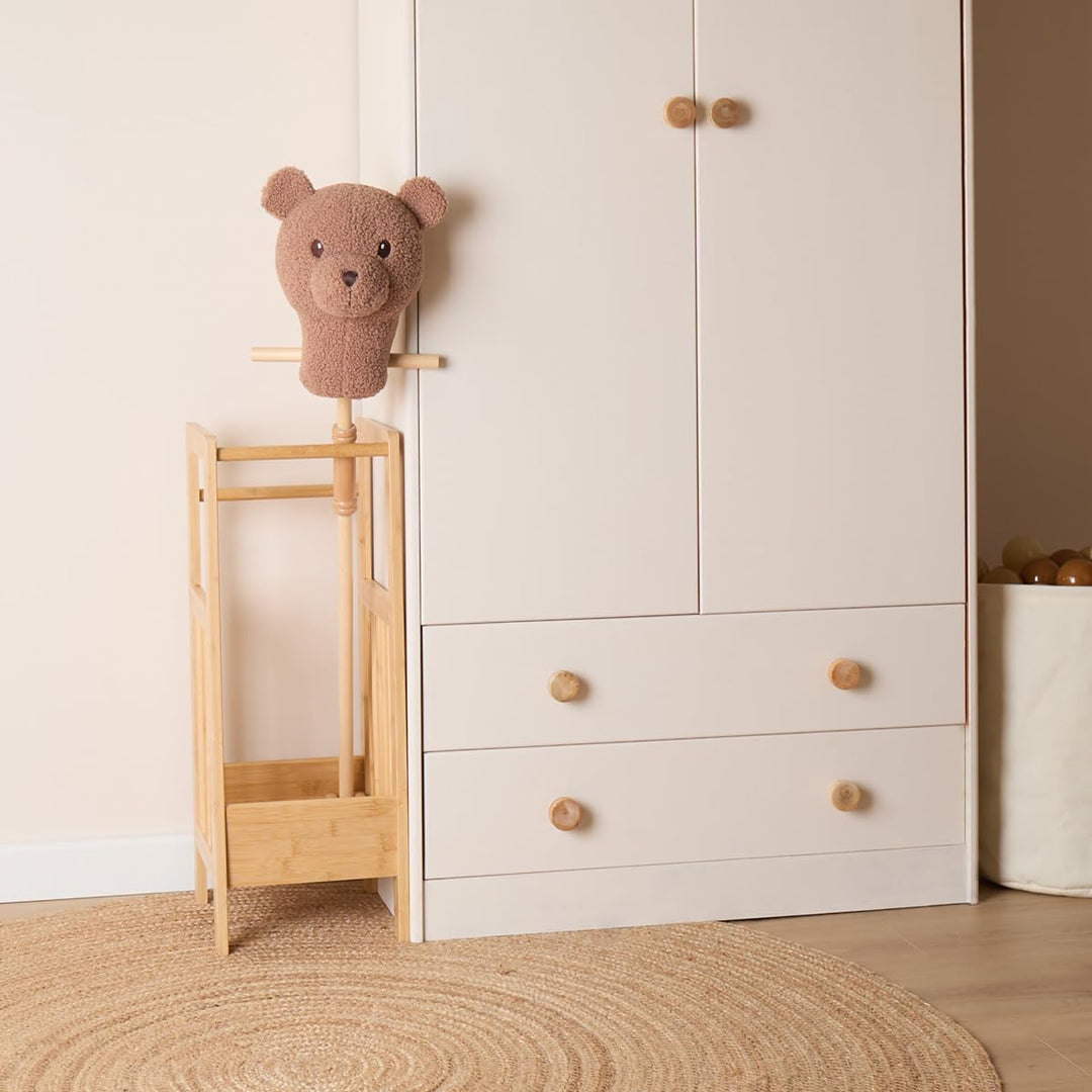 Bieco Steckenpferd Kinder Bär Mika | Hobby Horse Pferde | Steckenpferd Rollen | Steckentier Holz Pfe