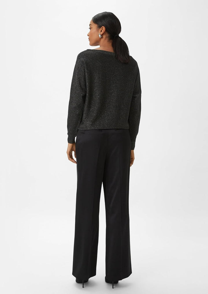 Comma Damen 2138554 Pullover 36 Schwarz, 36 Schwarz