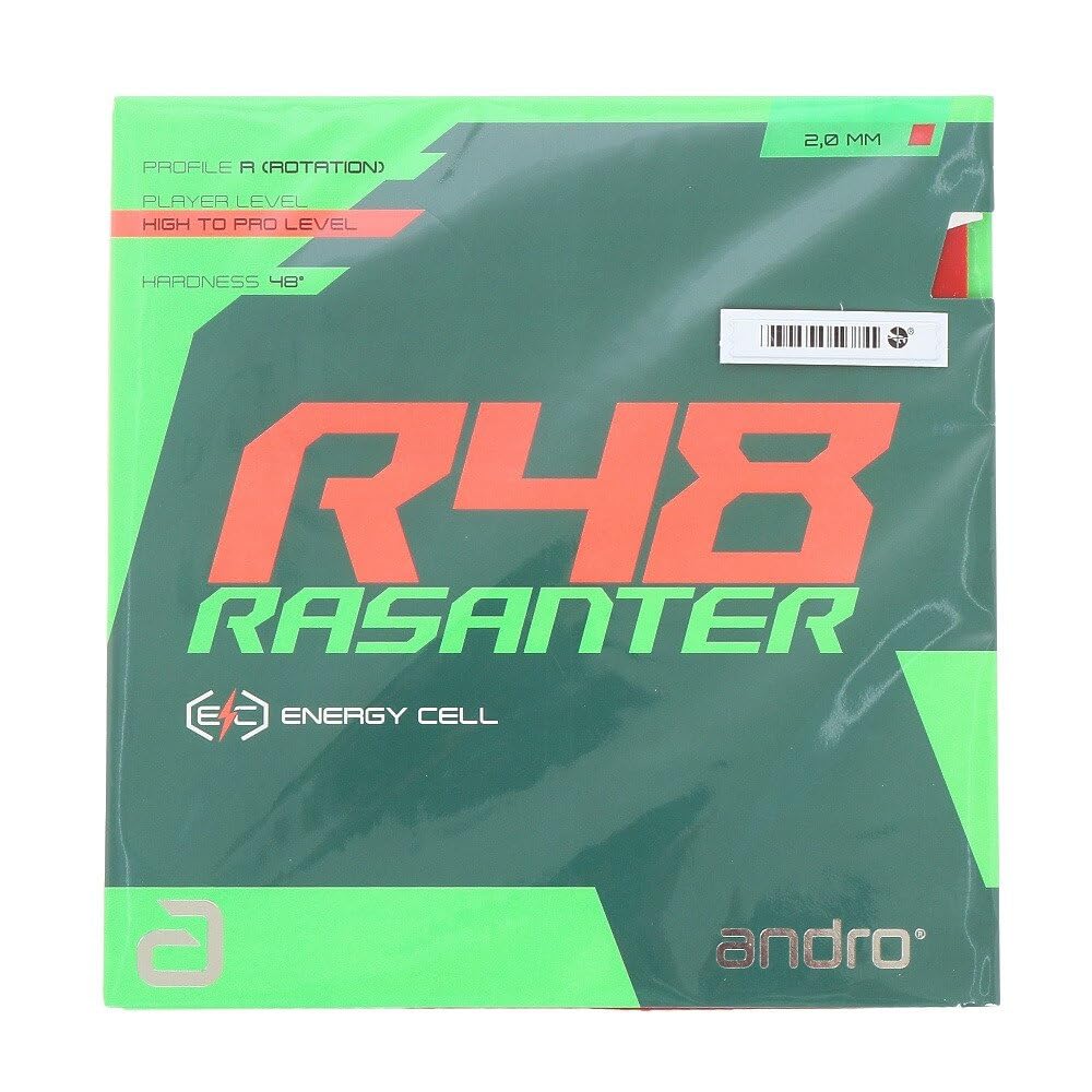 ANDRO Belag Rasanter R 48 Rot 2,0 mm, Rot 2,0 mm