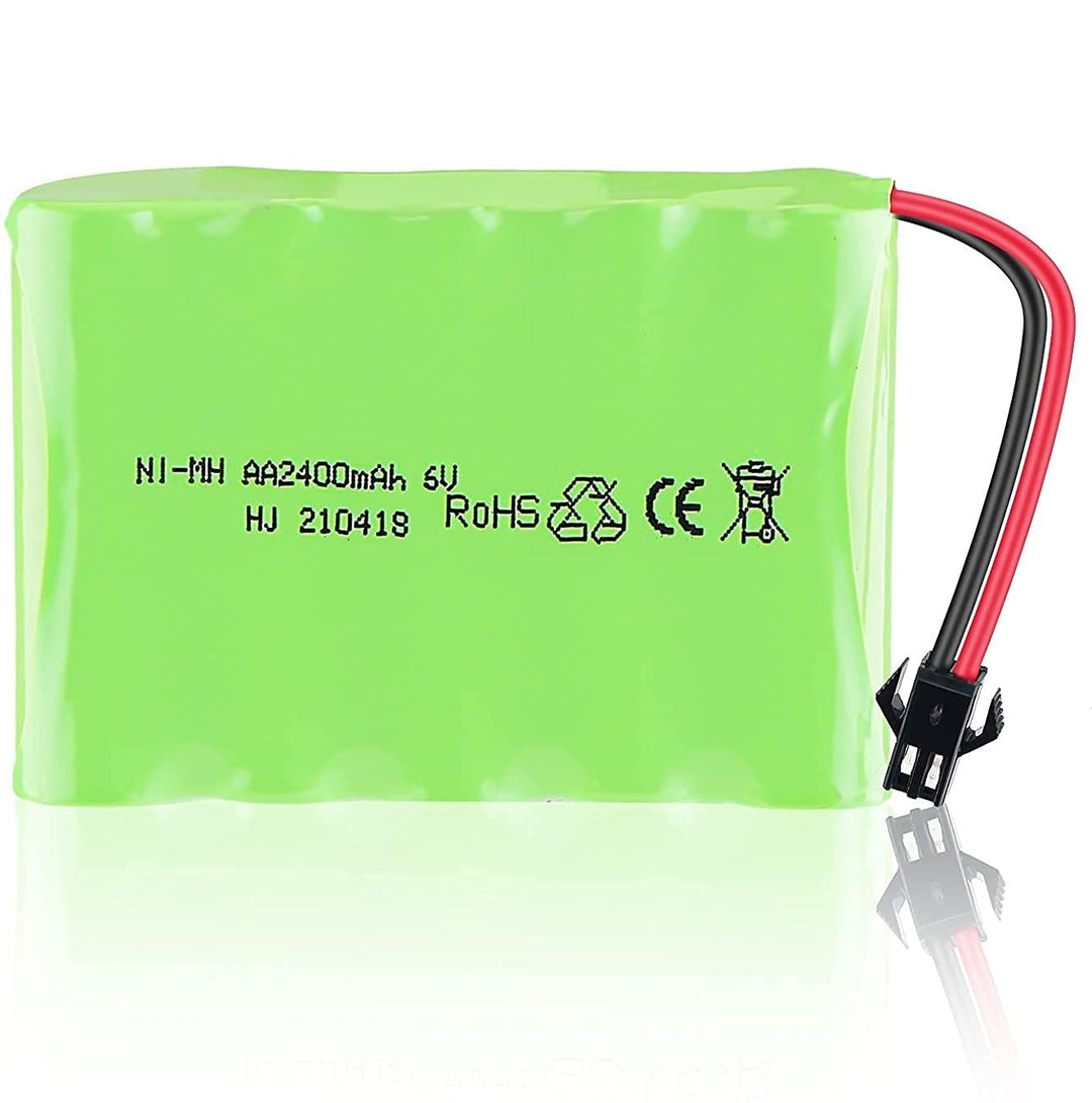 YUNIQUE DEUTSCHLAND 1 Piece NI-Mh 6V 2400mah AA wiederaufladbare Batterie akku sm 2p stecker für Spi