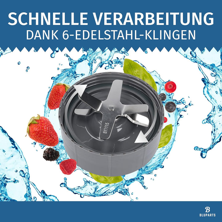 Ersatzmesser Messer für Nutribullet Klingenaufsatz Klingenbasis kompatibel mit 600W und 900W Modelle