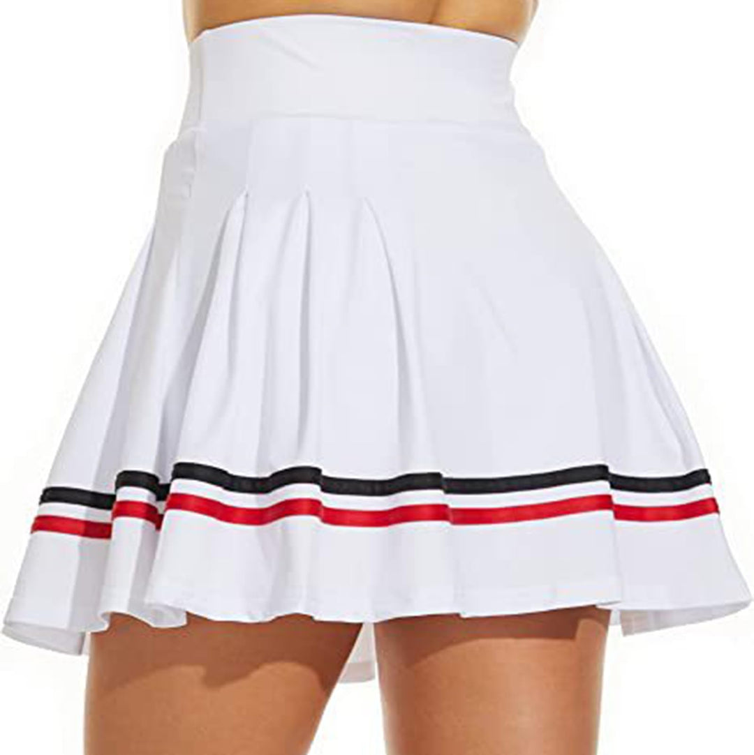 ThreeH Falten-Tennisröcke für Frauen Sportliche Casual Skorts mit Taschen Eingebaute Shorts Hochtail