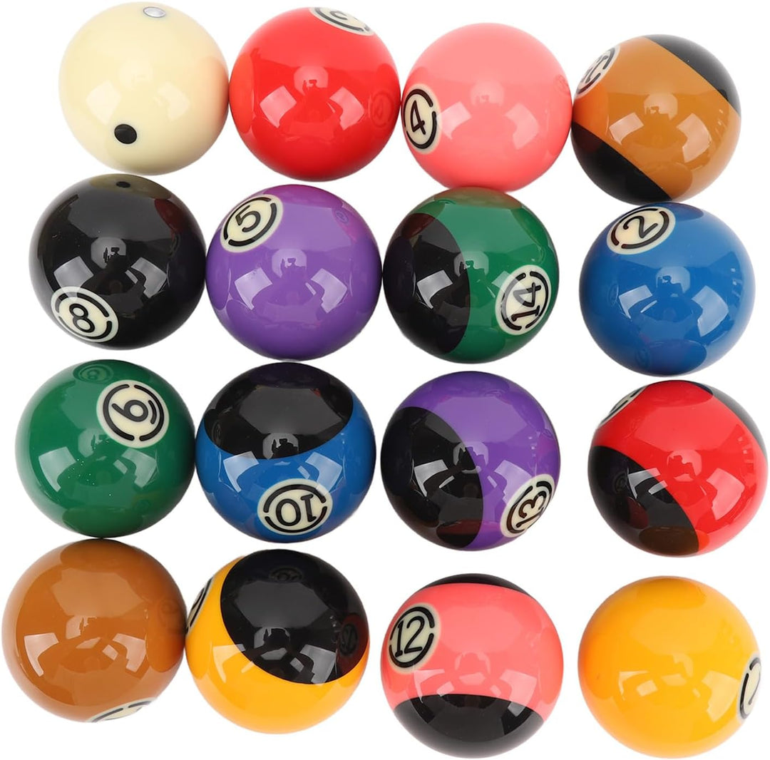Billardkugeln Set, 16 Stück Billiard Kugel Set 5,72 cm Durchmesser Professionelles Harz Billardkugel