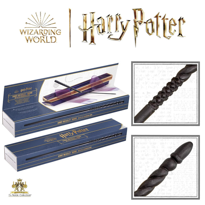 The Noble Collection Harry Potter réplique Baguette in Ollivanders Box - Ginny Weasley 36 cm