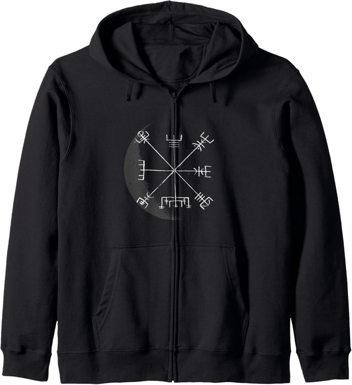 Viking Compass Vegvisir Viking Celtic German Walhalla Kapuzenjacke