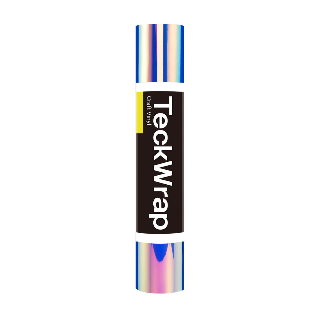 TECKWRAP Holografisches Opal, selbstklebend, Vinyl, 0,3 m x 1,5 m, Hyazinthenblau, Blau