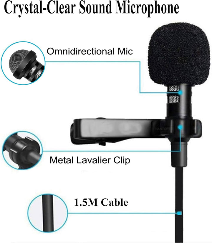 Lavalier Lapel Mikrofon, kompatibel mit Sennheiser kabelloser Sender G1 G2 G3, Omnidirektional Konde
