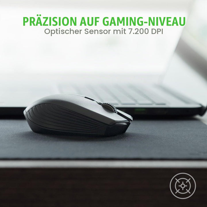 Razer Atheris - Kabellose Gaming und Office Maus (280 Stunden Batterie-Laufzeit für wireless Arbeite