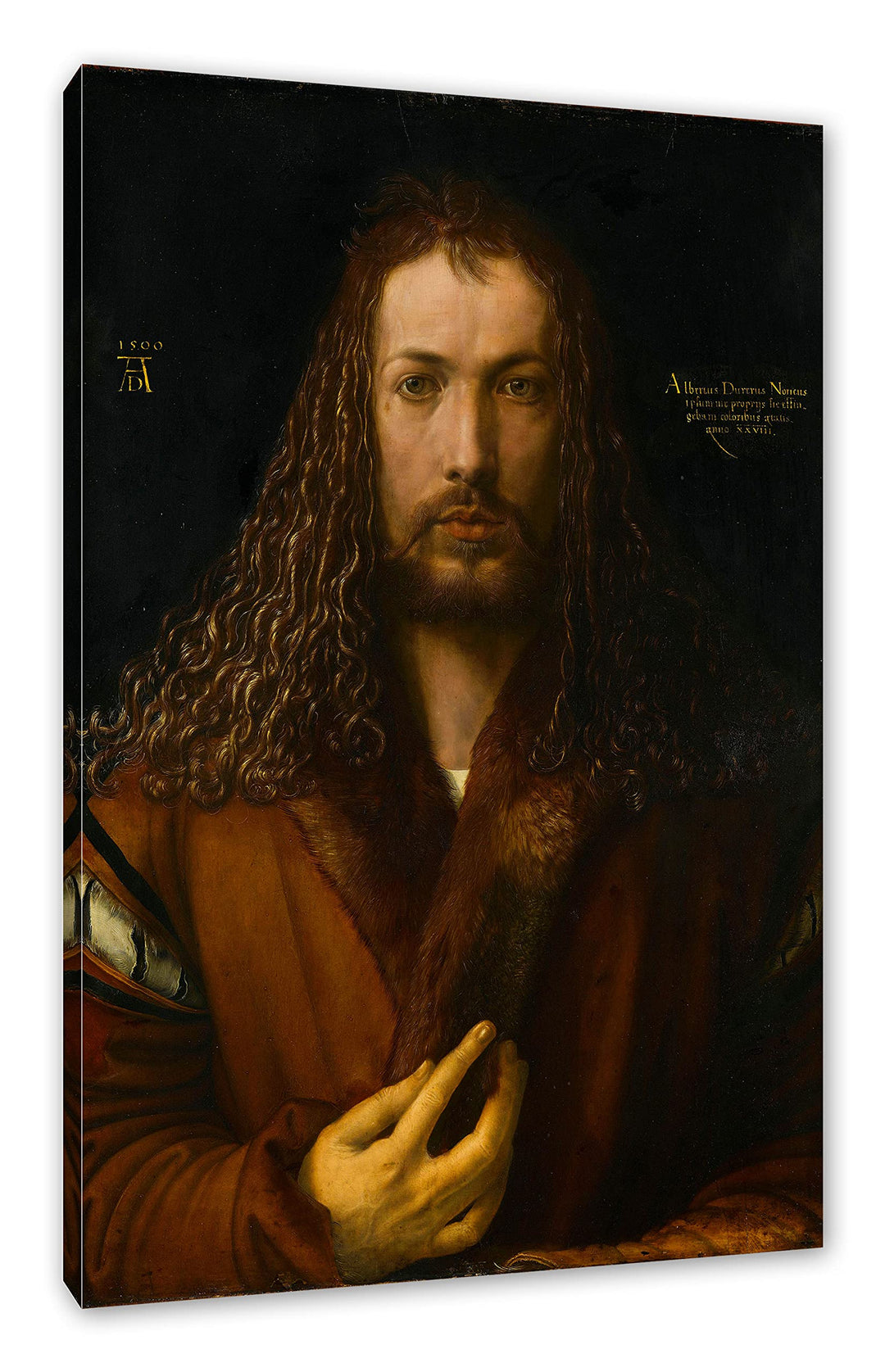 Generisch Albrecht Dürer - Selbstbildnis als Leinwandbild / Grösse: 100x70 cm / Wandbild / Kunstdruc